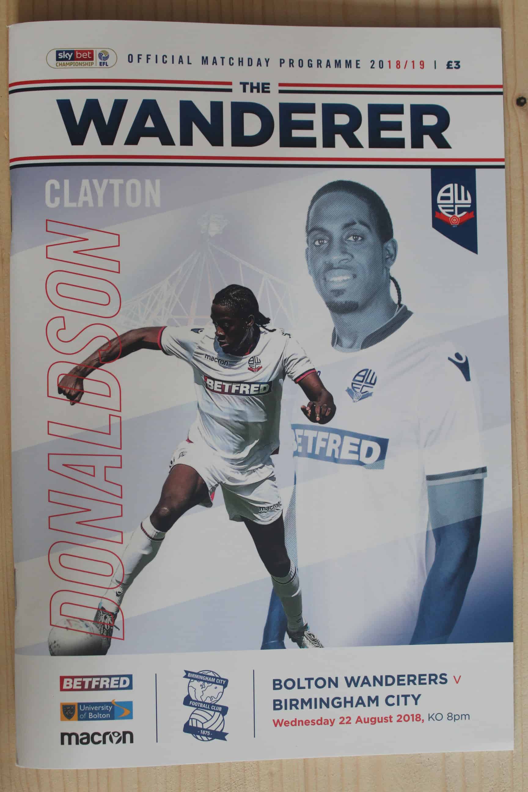 Bolton Wanderers FC v Birmingham City FC